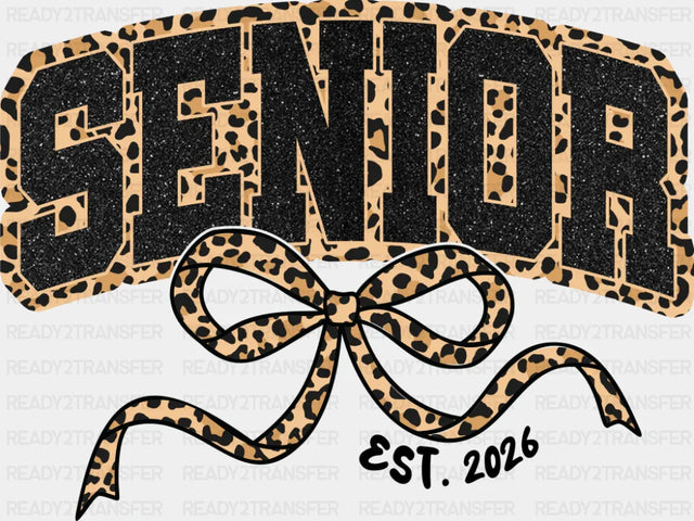 Senior EST 2026 - Graduation DTF Transfer Adult Unisex - S & M (10’’) / Dark Color Design (See Imaging)