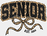 Senior EST 2026 - Graduation DTF Transfer Adult Unisex - S & M (10’’) / Light Color Design (See Imaging)