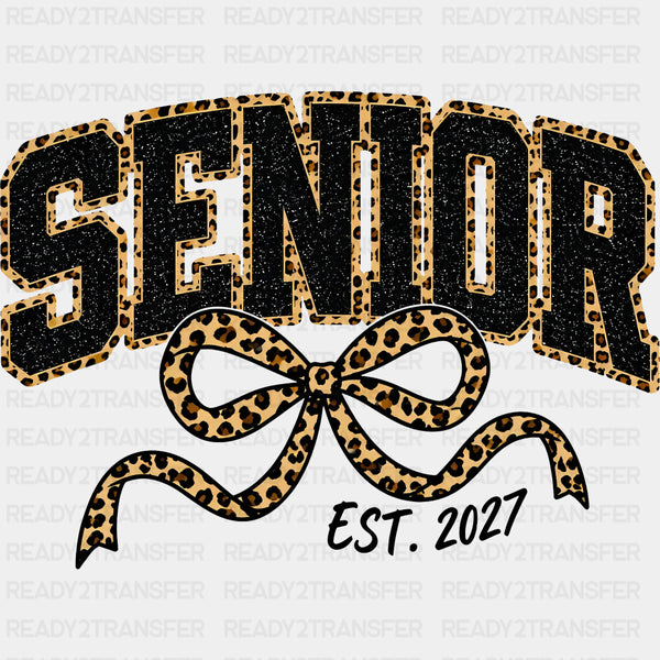 Senior Est. 2027, Leopard Print - Senior DTF Transfers