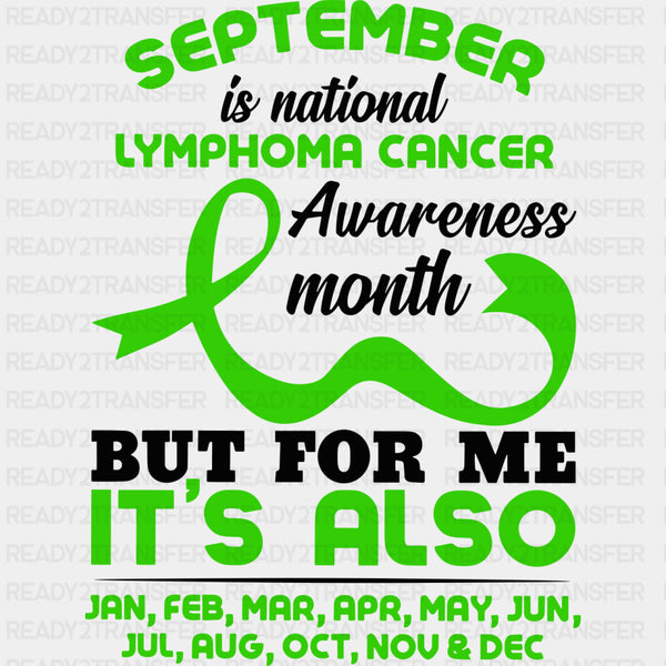 September Is National Lymphoma Awareness Month - Lymphoma DTF Transfers