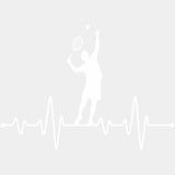 Serving, EKG Line - Tennis DTF Transfers ready2transfer Light Color Design (See Imaging)