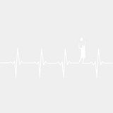 Serving Player, ECG Line - Tennis DTF Transfers ready2transfer Light Color Design (See Imaging)