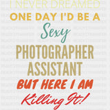 Sexy Photographer Assistant - Photography DTF Transfers ready2transfer