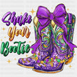 Shake Your Bootie, Boots - Mardi Gras DTF Transfers ready2transfer