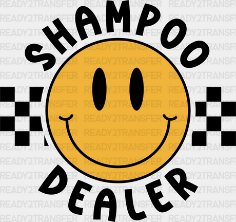 Shampo Dealer Design - Hair Stylist Dtf Heat Transfer Adult Unisex S & M (10’’) / Black