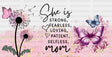 She Is Strong Colorful - Mom Cup Wrap Uv Sticker Permanent Dtf Decal