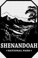 Shenandoah National Park Design - National Parks DTF Transfers ready2transfer Black