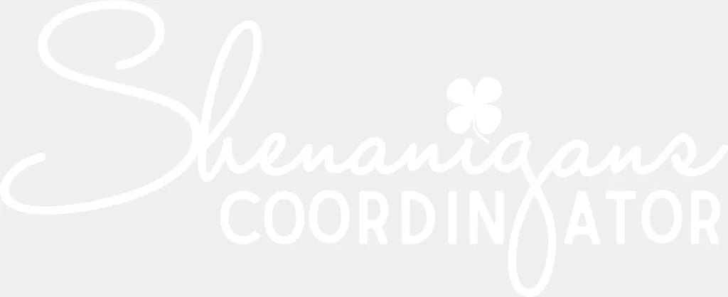 Shenanigans Black Green White - St. Patrick’s Day DTF Transfer Adult Unisex - S & M (10’’) / Light Color Design (See