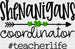 Shenanigans Coordinator St. Patrick's Day DTF Heat Transfer, Saint Patricks Day Design, St Paddys Day DTF ready2transfer Black