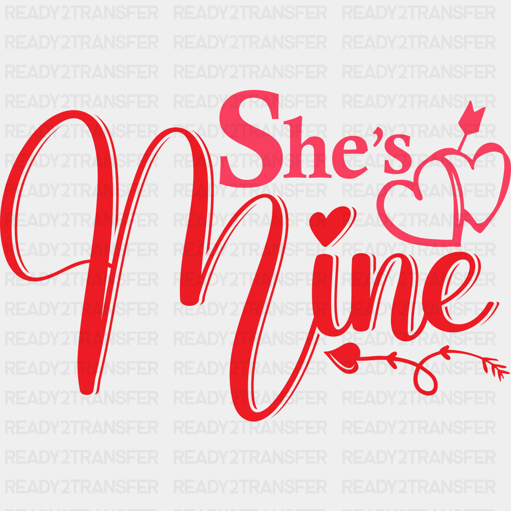 She's Mine - Boyfriend-Girlfriend DTF Transfers ready2transfer