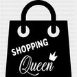 Shopping Queen - Shopping DTF Transfers ready2transfer Dark Color Design (See Imaging)