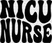 Simple NICU Nurse - NICU DTF Transfers ready2transfer Black