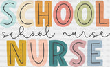 Simple School Nurse Design - Dtf Transfers