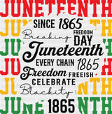 Since 1865, Freedom Day - Juneteenth DTF Transfer ready2transfer Dark Color Design (See Imaging)