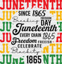 Since 1865, Freedom Day - Juneteenth DTF Transfer ready2transfer Dark Color Design (See Imaging)