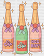 Sip Hoo Ray! Champagne Design - New Year Dtf Heat Transfer