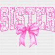 Sister, Pink Ribbon - Sister DTF Transfers ready2transfer