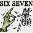 Six Seven - Skeleton DTF Transfers ready2transfer Dark Color Design (See Imaging)