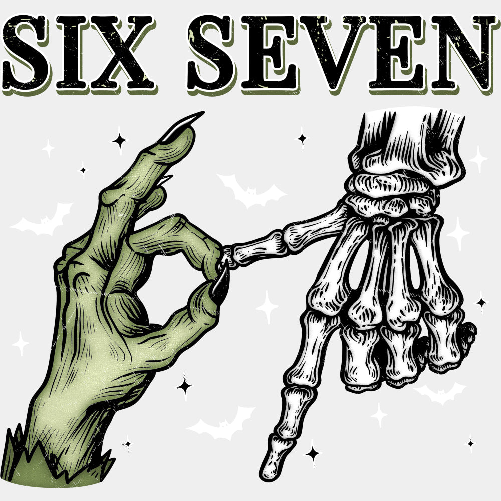 Six Seven - Skeleton DTF Transfers ready2transfer Light Color Design (See Imaging)