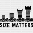 Size Matters B&W Lenses - Photography DTF Transfers ready2transfer Dark Color Design (See Imaging)