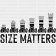 Size Matters - Photography DTF Transfers ready2transfer Dark Color Design (See Imaging)