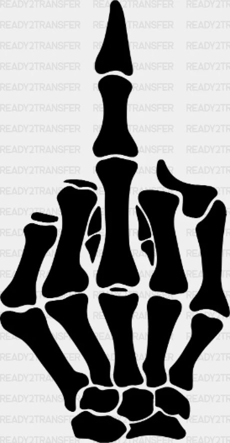 Skeleton Finger Only Dtf Transfer