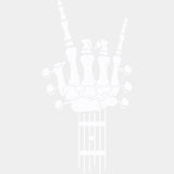 Skeleton Guitar Headstock - Music DTF Transfers ready2transfer Light Color Design (See Imaging)
