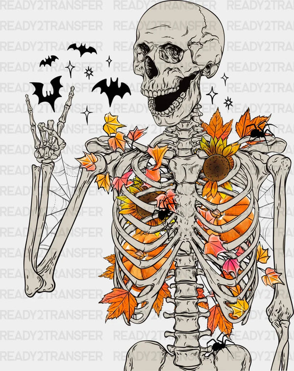 Skeleton Halloween Design Halloween DTF Transfer