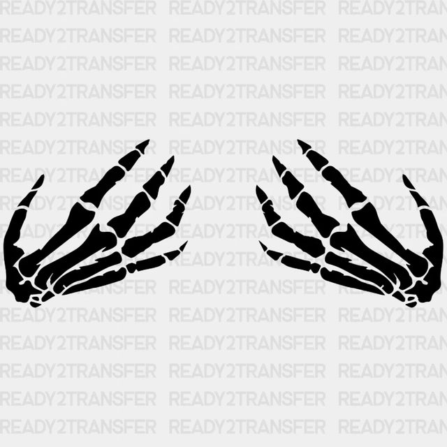 Skeleton Hand Dtf Transfer