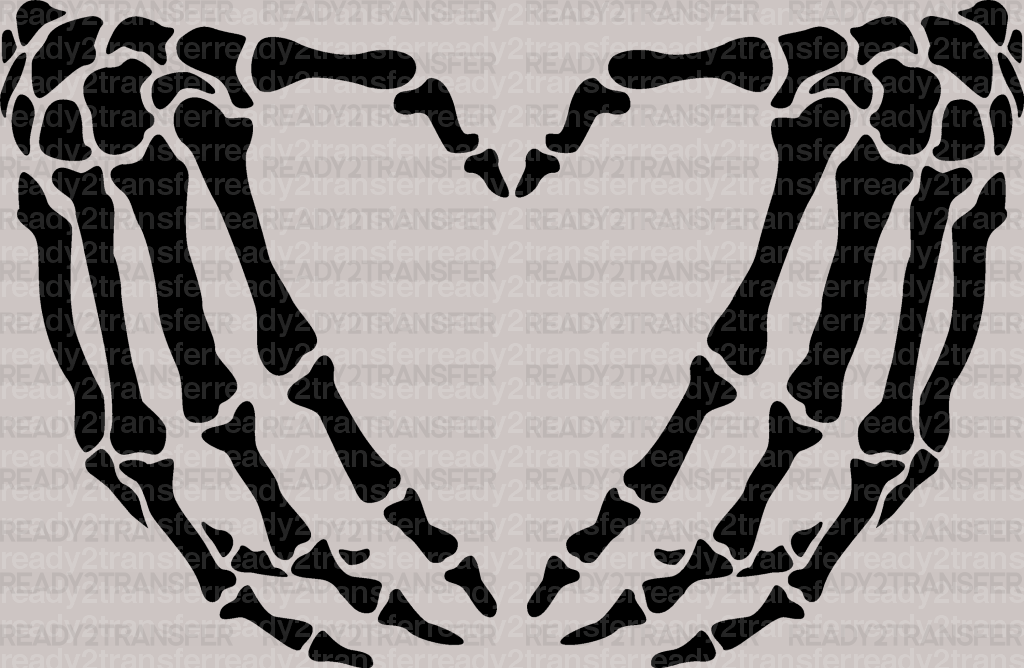 SKELETON HAND LOVE DTF Transfer - ready2transfer