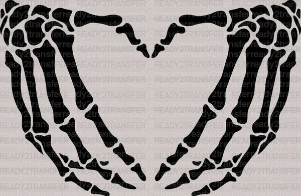 SKELETON HAND LOVE DTF Transfer