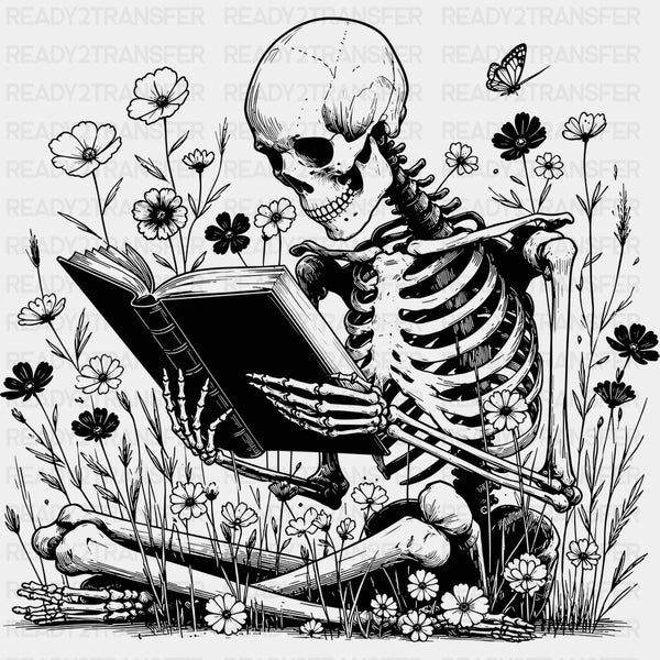Skeleton Reading - Reading DTF Transfers