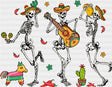Skeletons Dancing - Cinco De Mayo DTF Transfer