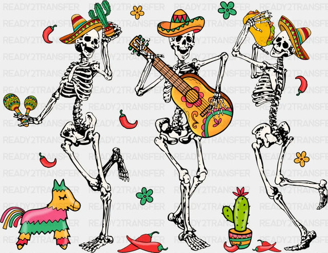 Skeletons Dancing - Cinco De Mayo DTF Transfer