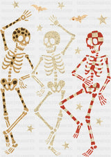 Skeletons Dancing - Halloween DTF Transfer