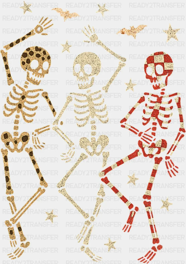 Skeletons Dancing - Halloween DTF Transfer