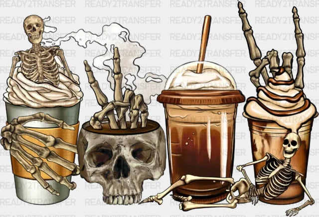 Skeletor Coffee DTF Transfer ready2transfer
