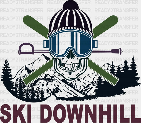 Ski Downhill - Skiing DTF Heat Transfer