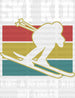 SKI KID - Skiing DTF Heat Transfer ready2transfer White