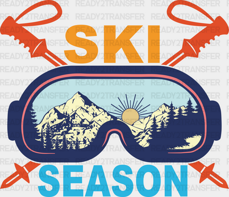 Ski Season - Skiing Dtf Heat Transfer