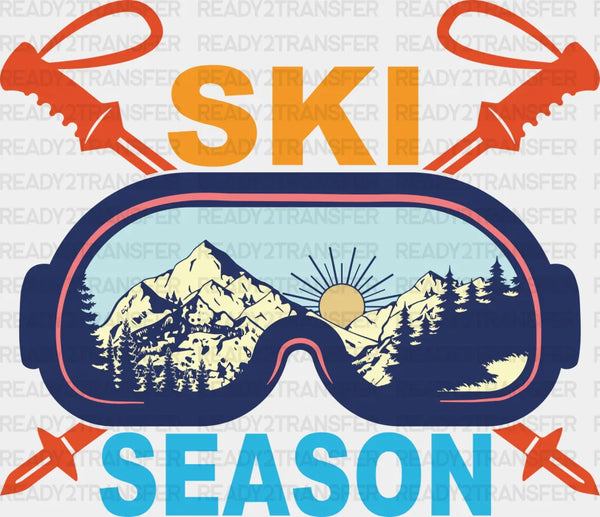 Ski Season - Skiing DTF Heat Transfer