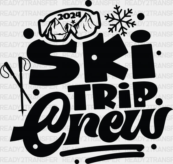 Ski Trip Crew - Skiing DTF Heat Transfer