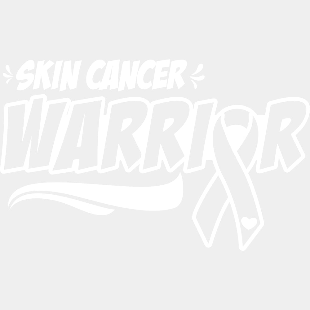 Skin Cancer Warrior - Melanoma DTF Transfers - Adult Unisex - S & M (10’’) / Light Color Design (See Imaging)