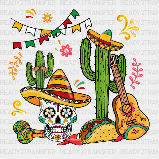 Skull and Cactus DTF Transfer