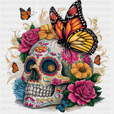 Skull & Butterfly - Day of the Dead DTF Transfers ready2transfer