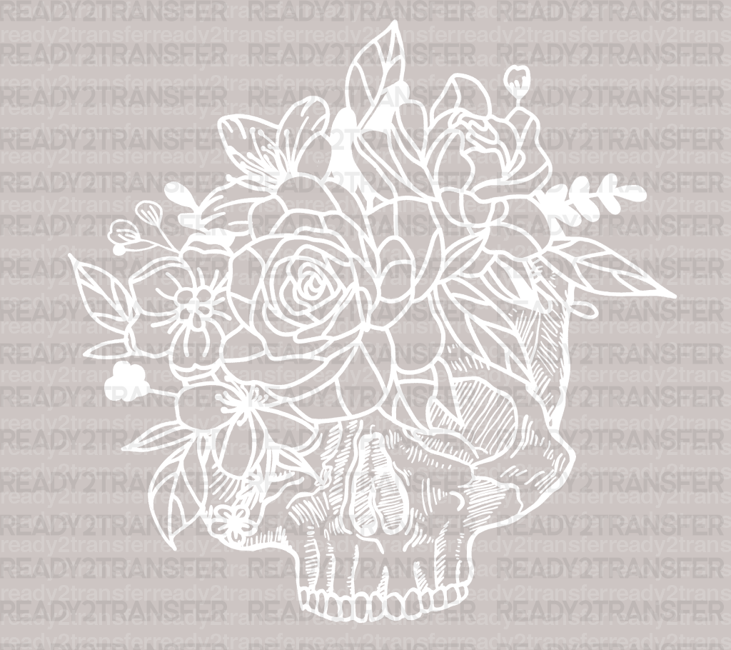 SKULLS FLOVER DTF Transfer - ready2transfer