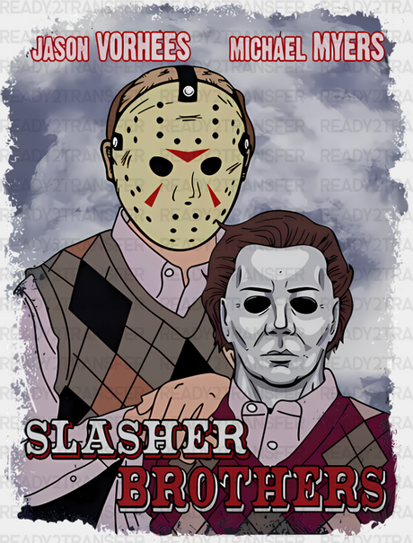 Slasher Brothers - Halloween Iron On Dtf Transfer