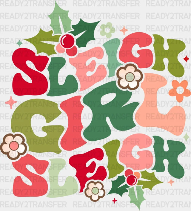 SLEIGH GIRL SLEIGH DTF Transfer ready2transfer