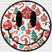 Smile Face Christmas Design - Christmas DTF heat transfer ready2transfer White
