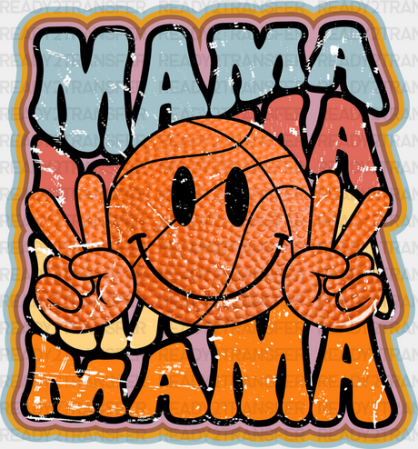 Smiley Basketball Mama Design - Dtf Heat Transfer